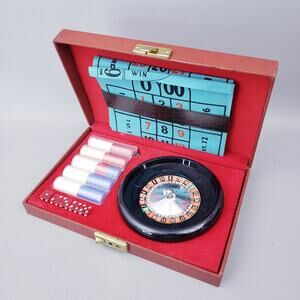 Vintage Hardways Table Top Roulette & Craps in Case